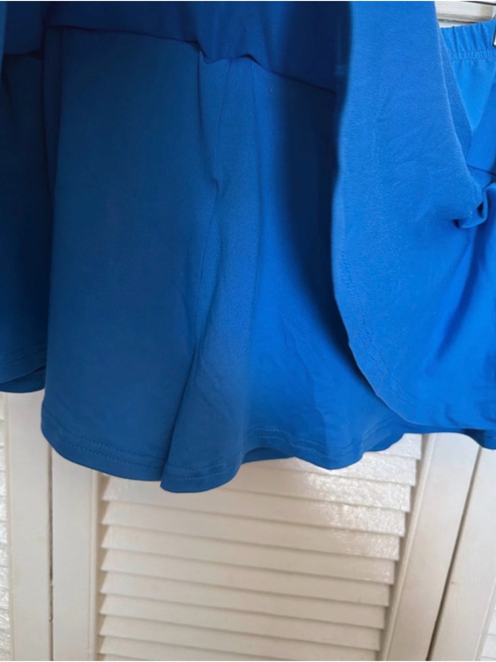 SHEIN Bright Blue Flared Athletic Skirt